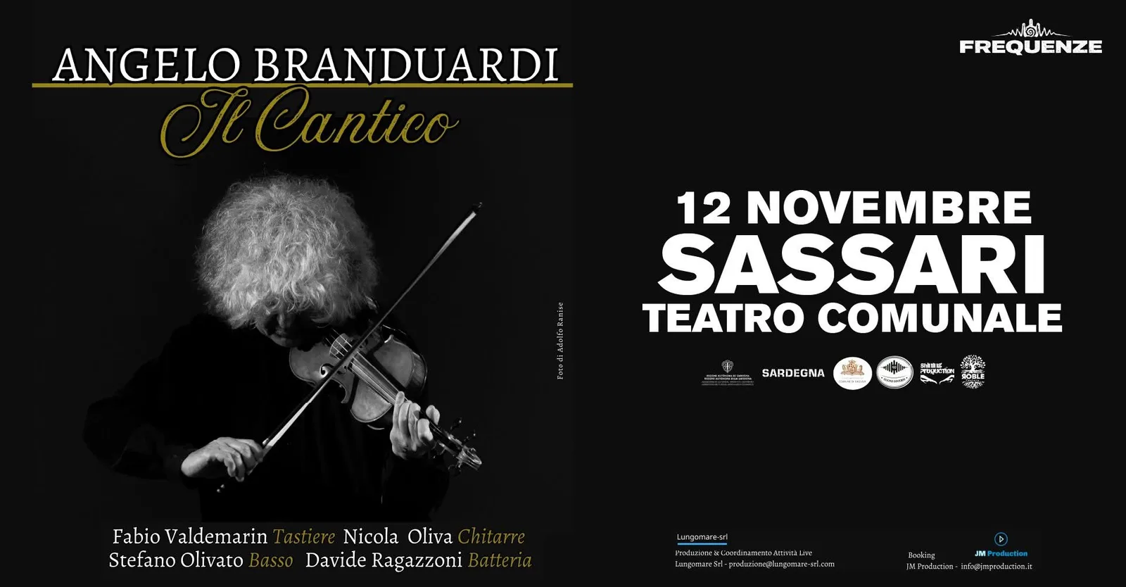 ANGELO BRANDUARDI Cantico 12 NOVEMBRE SASSARI TEATRO COMUNALE a Sassari ANGELO BRANDUARDI Cantico 12 NOVEMBRE SASSARI TEATRO COMUNALE a Sassari