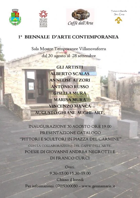 Biennale d'Arte Contemporanea di Villanovaforru a Villanovaforru Biennale d'Arte Contemporanea di Villanovaforru a Villanovaforru