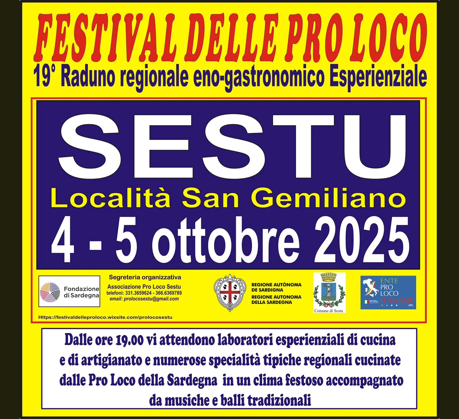 Festival delle Pro Loco a Sestu Festival delle Pro Loco a Sestu