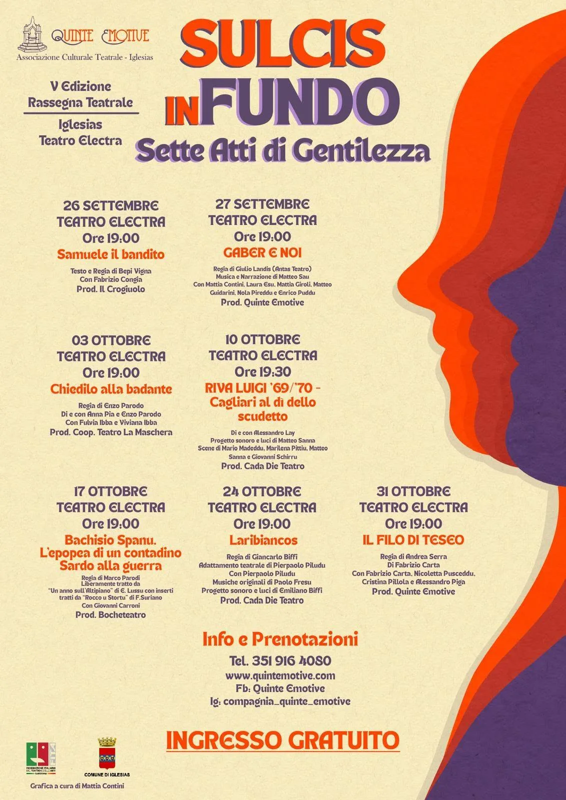 “SULCIS IN FUNDO” – Sette Atti di Gentilezza | V Edizione al Teatro Electra di Iglesias a Iglesias “SULCIS IN FUNDO” – Sette Atti di Gentilezza | V Edizione al Teatro Electra di Iglesias a Iglesias