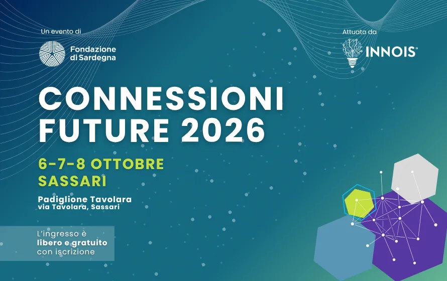 Connessioni Future 2026, dal 6 all’8 ottobre a Sassari la quarta edizione a Sassari Connessioni Future 2026, dal 6 all’8 ottobre a Sassari la quarta edizione a Sassari