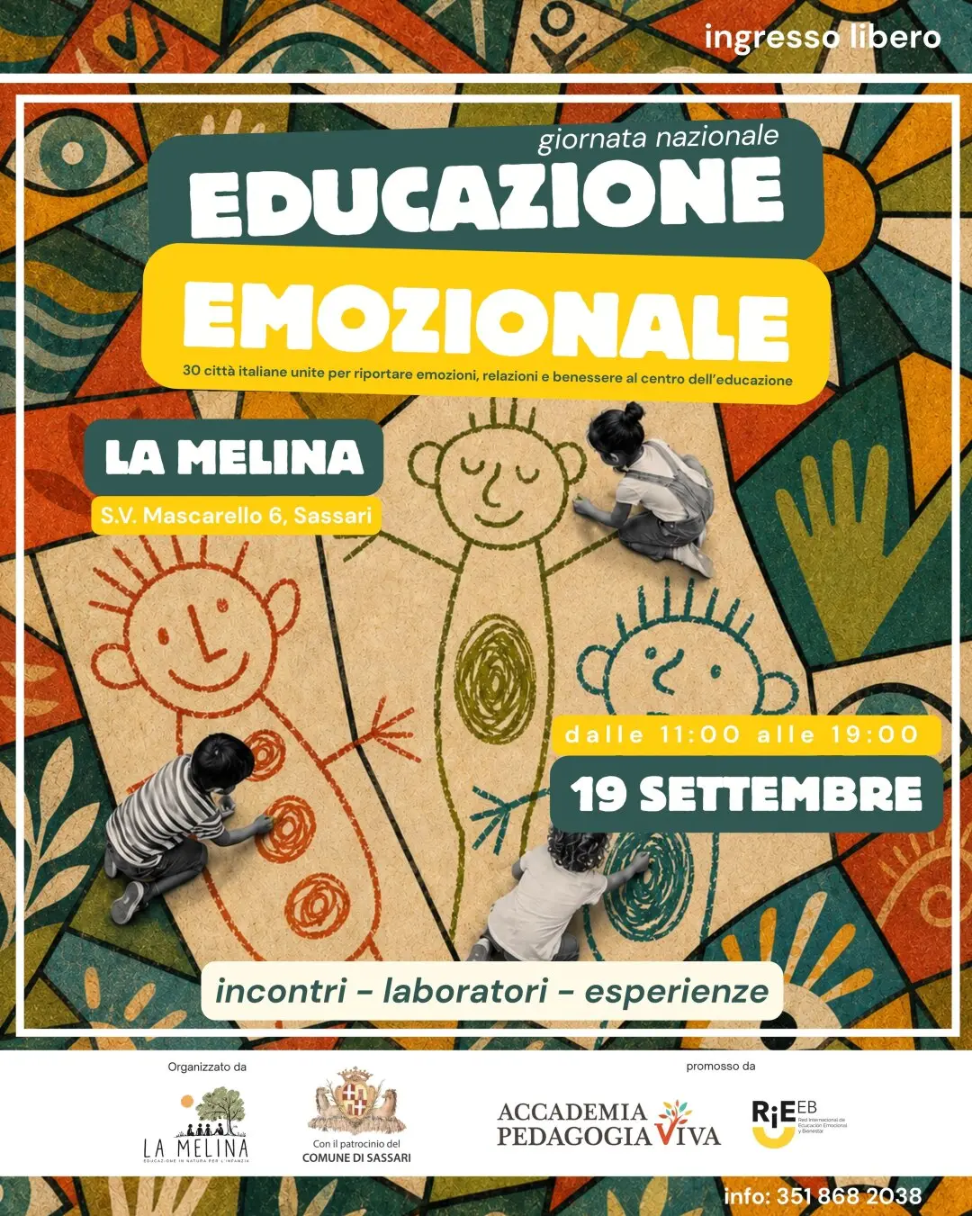 Giornata Nazionale Educazione Emotiva – La Melina a Sassari Giornata Nazionale Educazione Emotiva – La Melina a Sassari